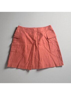 BANANA REPUBLIC Orange Asymmetrical Cut Skirt Size 10